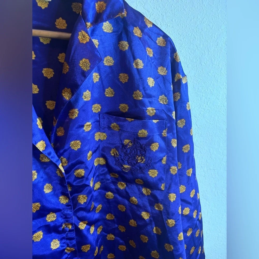 VTG Victoria’s Secret Gold Label Purple Satin Sleep Shirt Pajama Nightgown